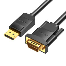 Vention Parveidotājs Vention  DisplayPort to VGA Cable Vention HBLBG 1,5m, 1080P 60Hz(Black)