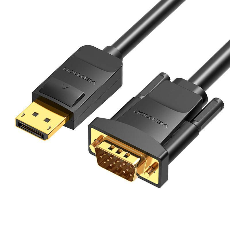 Vention Parveidotājs Vention  DisplayPort to VGA Cable Vention HBLBG 1,5m, 1080P 60Hz(Black)