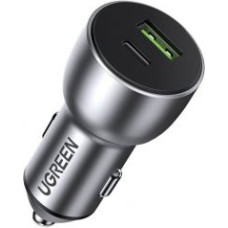 Ugreen Adapteris Ugreen  Ugreen Car Charger USB / USB Type C Quick Charge 3.0 Power Delivery 36 W 3 A gray (CD213 60980)