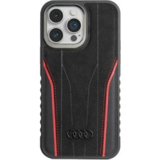 Audi Cits mobilo telefonu aksesuārs Audi  Audi Genuine Leather case with MagSafe for iPhone 14 Pro Max - black and red