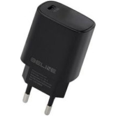 Beline Adapteris Beline  Beline Ład. siec. 1x USB-C 20W czarna /black (only head) PD 3.0  BLNCB20