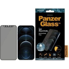 Panzer Glass Cits mobilo telefonu aksesuārs Panzer Glass  PanzerGlass E2E Super+ Microfracture antibacterial tempered glass for iPhone 12 Pro Max - with black frame