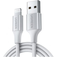 Ugreen Kabelis Ugreen  Ugreen US199 60163 USB-A / Lightning MFi cable 2m - silver