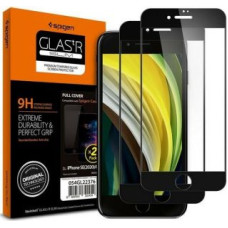 Spigen Aizsargstikls Spigen  Spigen Glass FC iPhone 7/8/SE 2020/2022 2szt. szkło hartowane czarna ramka AGL01315