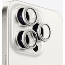 Evelatus Aizsargstikls Evelatus Apple iPhone 15 Pro / 15 Pro Max Camera Lens Protector Armor White Titanium