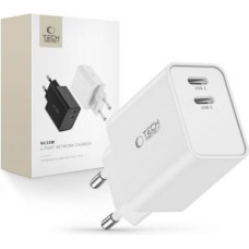 Tech-Protect Adapteris Tech-Protect  Tech-Protect C35W mains charger 2x USB-C PD 35W - white