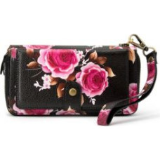 Evelatus Maciņš universāla kabata Evelatus Universal Wallet Zipper Design Flower Black