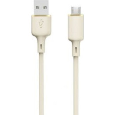 Dudao Cits mobilo telefonu aksesuārs Dudao  Dudao L7SM USB-A - micro USB cable 5A 1m - beige