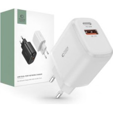 Tech-Protect Adapteris Tech-Protect  Tech-Protect C20W USB-C PD 20W / USB-A QC 3.0 network charger - white