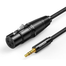 Ugreen Kabelis Ugreen  Ugreen audio cable 3.5mm mini jack (male) - XLR (female) 1m black (AV182)