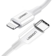 Ugreen Kabelis Ugreen  Ugreen US171 Lightning - USB-C PD cable 20W 3A 480Mb/s 1.5m - white