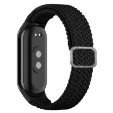 Ilike Siksniņa iLike  Mi Band 8 wristband bracelet Braided fabric strap Black