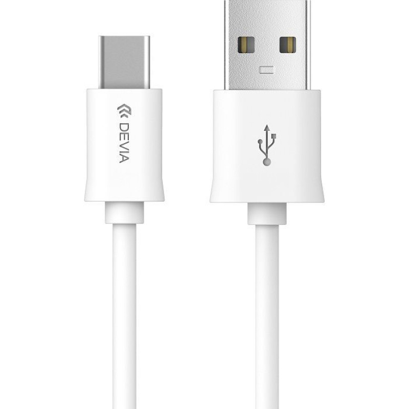 Devia Kabelis Devia Universal Smart USB Type-C C able White