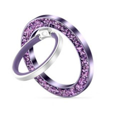 Tech-Protect Auto turētājs Tech-Protect  Tech-Protect MMR200 magnetic holder / ring with MagSafe - purple with crystals