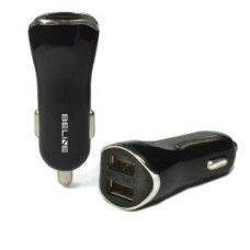 Beline Auto lādētāji Beline  Beline Ład. sam. 2xUSB 2,1A czarna /black (only head)