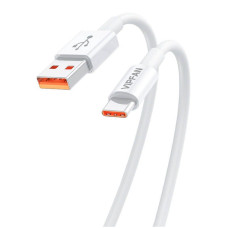 Vipfan Kabelis Vipfan  USB to USB-C cable VFAN X17, 6A, 1.2m (white)