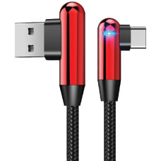 Evelatus Kabelis Evelatus - Type-C Data Cable TPC05 L-Shape Red