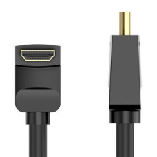 Vention Parveidotājs Vention  Cable HDMI 2.0 Vention AARBI 3m, Angled 90°, 4K 60Hz (black)