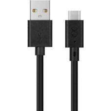 Xqisit Kabelis Xqisit  Xqisit kabel Charge&Sync USB A -USB C 3.0m czarny/black 31298