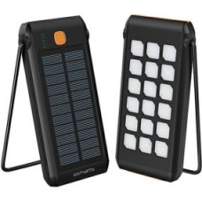 4Smarts Ārējais akumulators 4smarts  4smarts Powerbank Solarny TitanPack Flex 10000mAh black/orange 456301