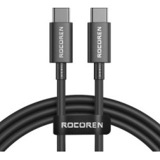 Rocoren Kabelis Rocoren  Fast Charging cable Rocoren USB-C to USB-C Simples Series 100W, 2m (black)