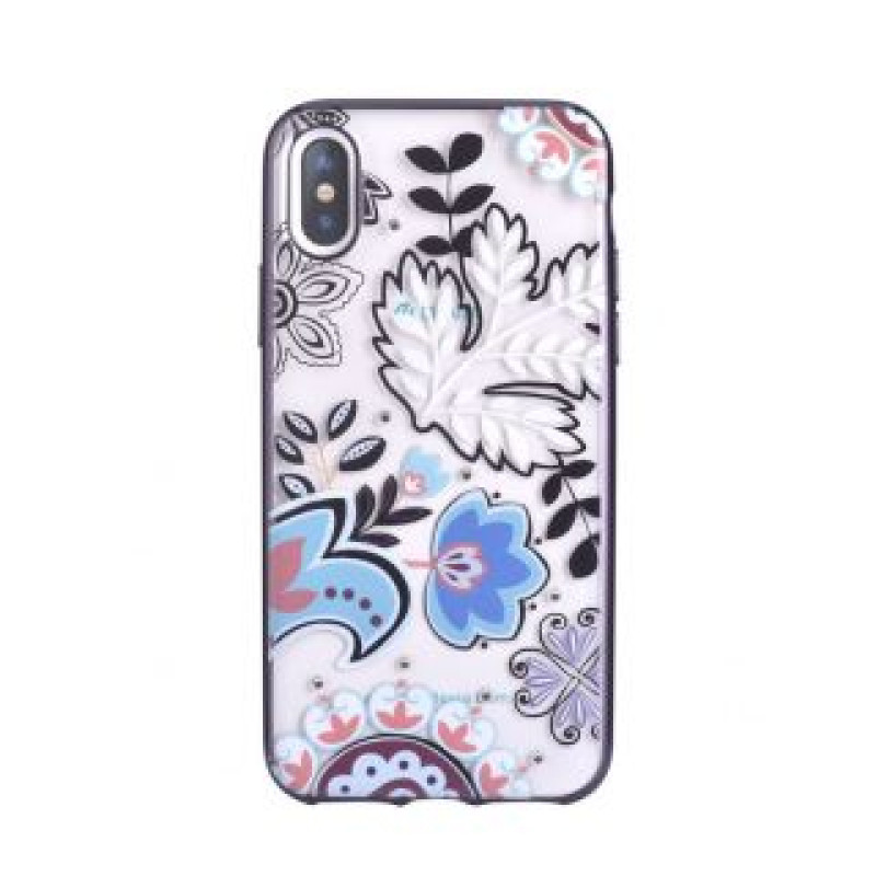 Devia Aizmugurējais vāciņš Devia Apple iPhone X Crystal Bloosom case Silver