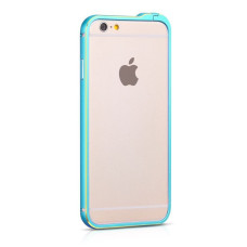 Hoco Aizmugurējais vāciņš Hoco  Apple iPhone 6 / 6s  Blade Series Fedora Metal Bumper Blue