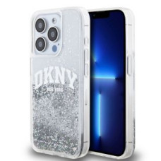 Dkny Aizmugurējais vāciņš DKNY - DKNY Liquid Glitter Arch Logo Case for iPhone 15 Pro Transparent