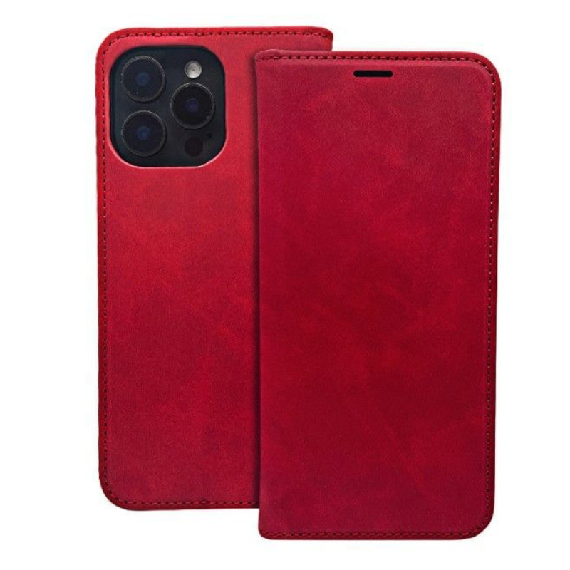 Ilike Atveramie maciņi iLike Samsung Galaxy A54 5G Smart Suede case Red