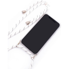 Evelatus Aizmugurējais vāciņš Evelatus Samsung A70 Case with rope White Stripes Transparent