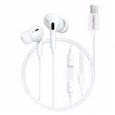 Choetech Vadu austiņas Choetech  Choetech OC-A011 USB-C In-Ear Headphones 1.2m - White