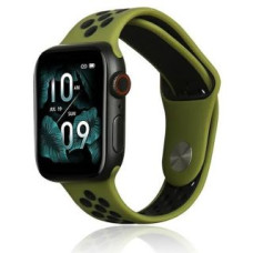 Beline Siksniņa Beline  Beline pasek Apple Watch Sport Silicone 42/44/45/49mm zielono-czarny green/black