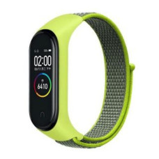 Beline Siksniņa Beline  Beline pasek Mi Band 7/6/5/4/3 NylonLoop żółty/yellow