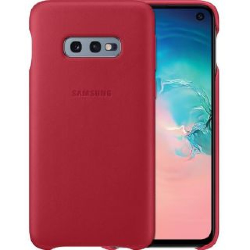 Samsung Aizmugurējais vāciņš Samsung  Galaxy S10e Leather Cover EF-VG970LREGWW Red