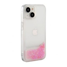 Ilike Aizmugurējais vāciņš iLike Apple iPhone 15 Silicone Case Water Glitter Pink