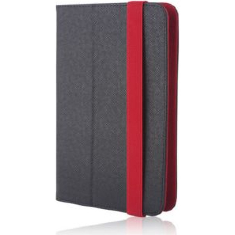 Greengo Maciņš grāmata GreenGo Universal Case Orbi 9-10 Black Red