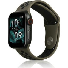 Beline Siksniņa Beline  Beline pasek Apple Watch Sport Silicone 38/40/41mm brązowo-czarny brown/black