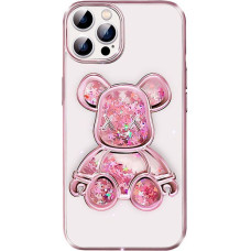 Ilike Aizmugurējais vāciņš iLike Apple iPhone 13 Pro Silicone Case Print Desire Bear Pink