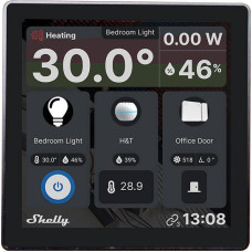 Shelly Viedierīce Shelly  Smart Control Panel with 5A Switch Shelly Wall Display (black)