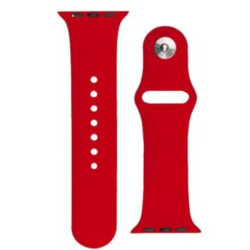 Hurtel Siksniņa Hurtel  Silicone Strap APS Silicone Band for Watch 9 / 8 / 7 / 6 / 5 / 4 / 3 / 2 / SE (41 / 40 / 38mm) Strap Watch Bracelet Red