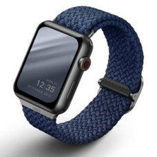 Uniq Siksniņa UNIQ  UNIQ pasek Aspen Apple Watch 40/38/41mm Series 1/2/3/4/5/6/7/8/9/SE/SE2 Braided niebieski/oxford blue