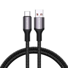 Rocoren Kabelis Rocoren  Fast Charging cable Rocoren USB-A to USB-C Retro Series 1m 3A (grey)