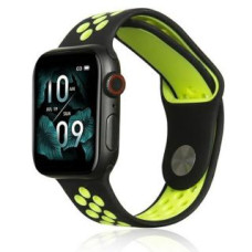 Beline Siksniņa Beline  Beline pasek Apple Watch Sport Silicone 38/40/41mm czarno-limonkowy black/lime