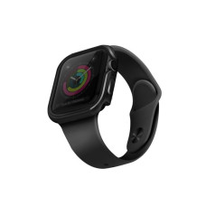 Uniq Siksniņa UNIQ  UNIQ etui Valencia Apple Watch Series 4/5/6/SE 44mm. szary/gunmetal grey