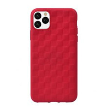 Devia Maciņi Devia Apple Woven2 Pattern Design Soft Case iPhone 11 Pro Max red