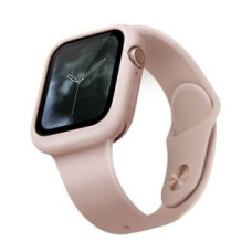 Uniq Siksniņa UNIQ  UNIQ etui Lino Apple Watch Series 4/5/6/SE 44mm. różowy/blush pink