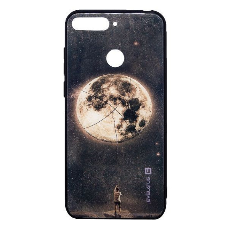 Evelatus Aizmugurējais vāciņš Evelatus Huawei Y6 2018 Picture Glass Case Catching Dream