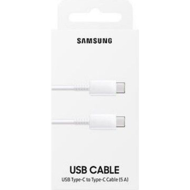 Samsung Kabelis Samsung  Cable USB-C to USB-C 45W 5A Whte