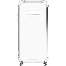 Evelatus Aizmugurējais vāciņš Evelatus Samsung Galaxy S10e Silicone Transparent with Necklace TPU Strap Gold