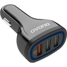 Dudao Adapteris Dudao  Dudao Car Charger Quick Charge Quick Charge 3.0 QC3.0 2.4A 18W 3x USB Black (R7S black)